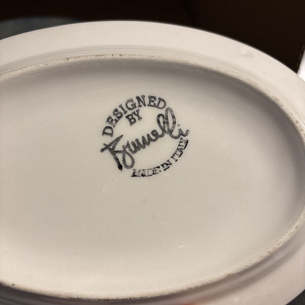 2 Piece Brunelli Fish Market Plate Set, Italy - Picture 4 of 11